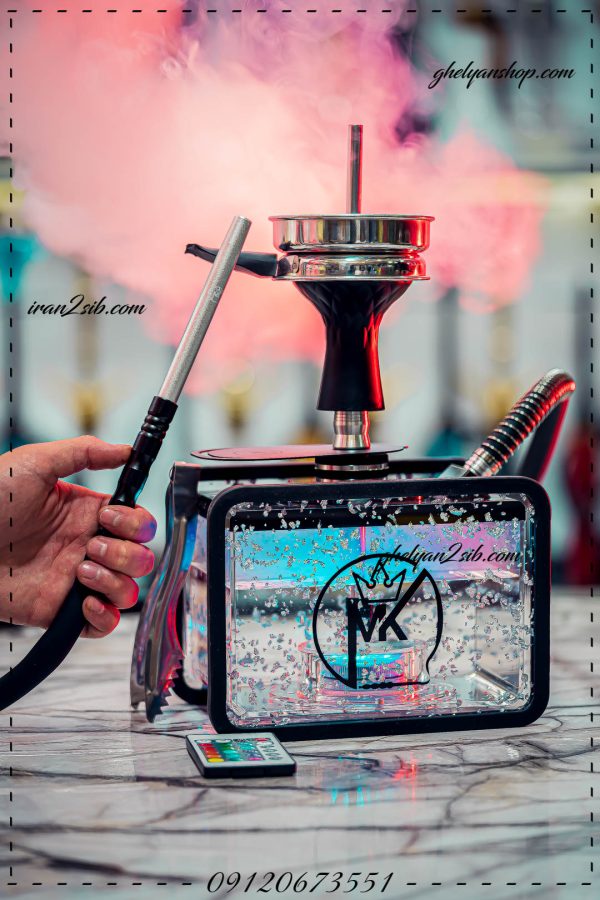 قلیان MK مدل شیشه باکس کد 1376